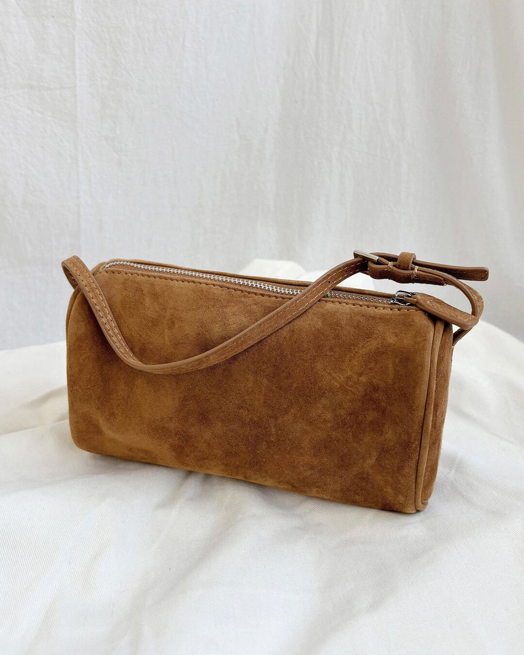 SEAME - Ellaine Suede Mini Shoulder Bag Beige Regular