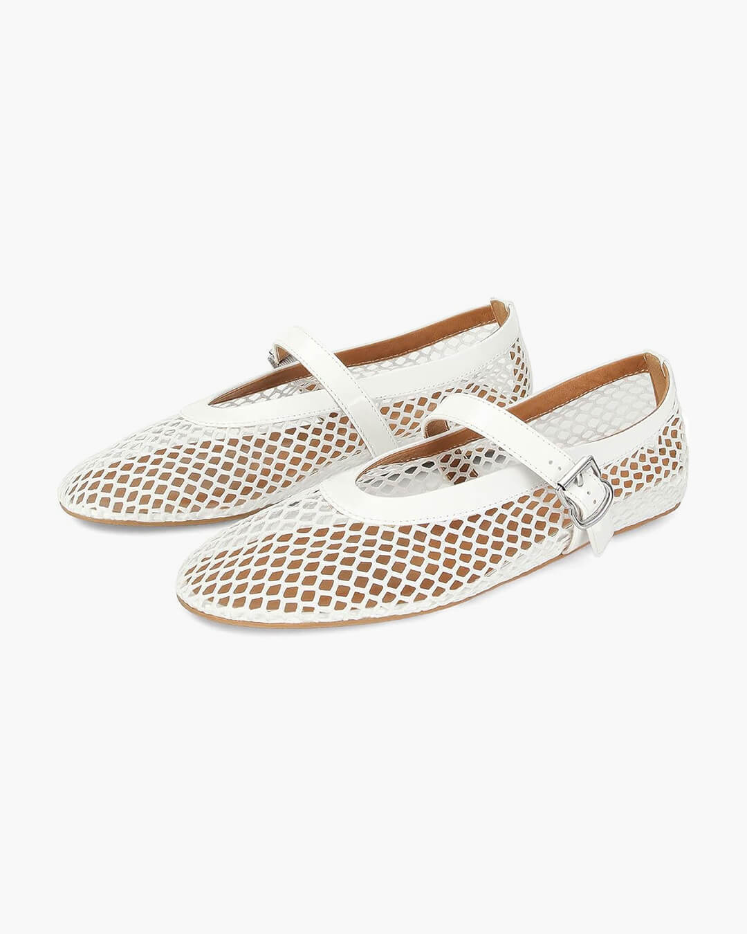 SEAME - Margaux Mesh Ballet Flats Black 36