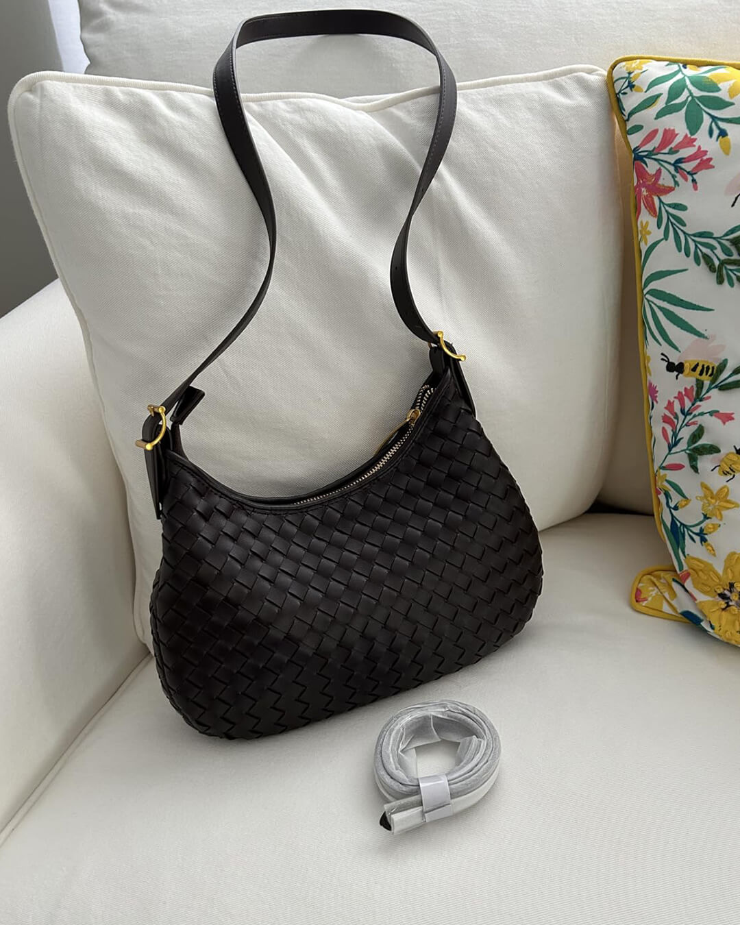 SEAME - Miriam Woven Tote Bag Brown Regular