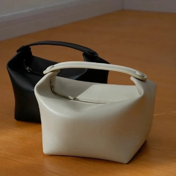 SEAME - Penelope Women's Handbag - Genuine Leather with Unique Niche Design Black