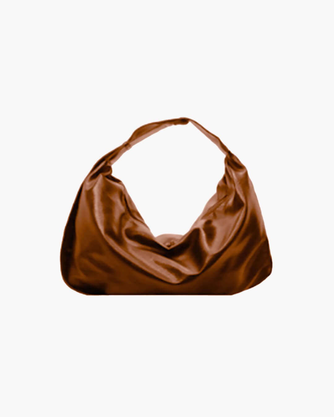 SEAME - Romy Hobo Vegan Leather Shopper Bag Brown Regular