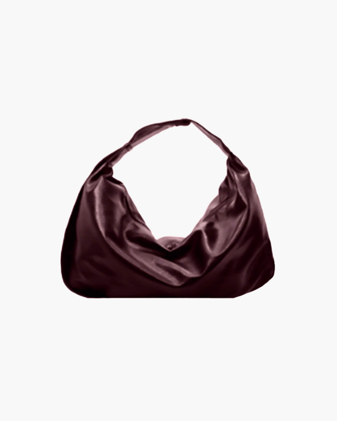 SEAME - Romy Hobo Vegan Leather Shopper Bag Coffee Regular