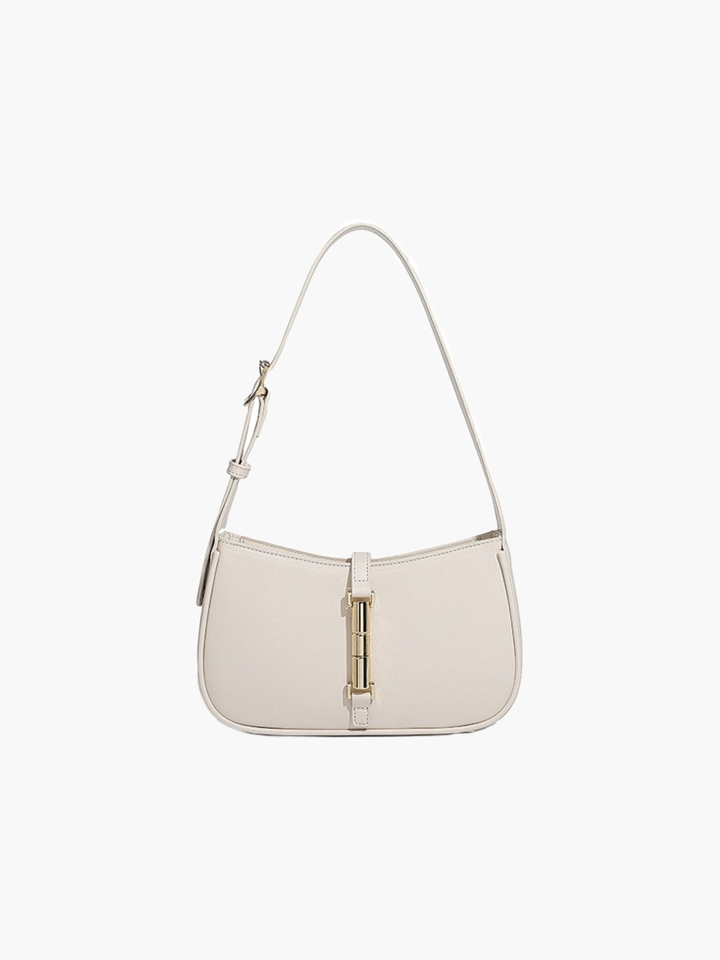 Seame - Rose clutch with strap White Regular