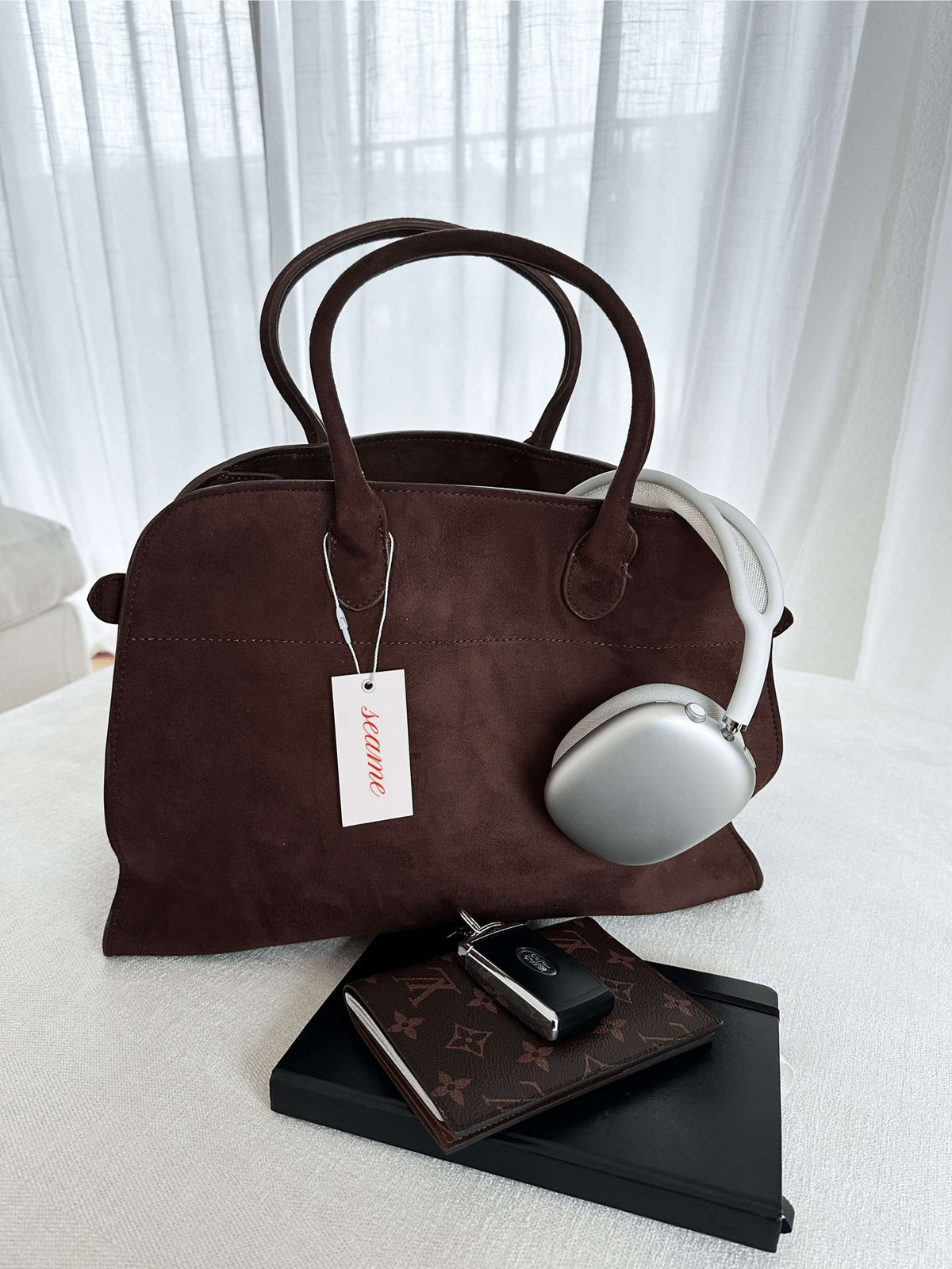 Seame - Henna Shopper Bag Suede Brown