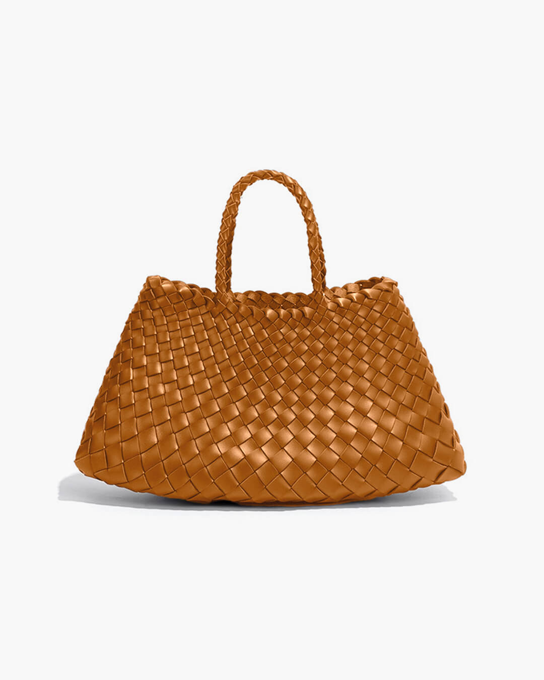 SEAME - Madeleine Vegan Leather Woven Bag Medium White Regular