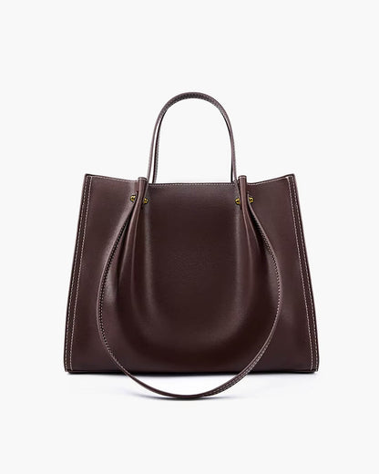 SEAME - Nadine Vegan Leather Tote Bag Brow Regular