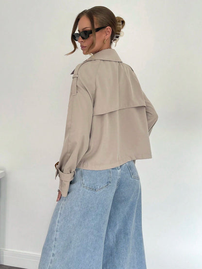 SEAME - Victoria Trench Coat Beige S