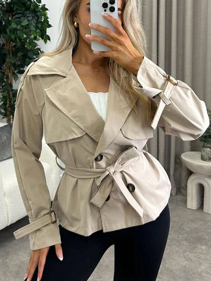 SEAME - Victoria Trench Coat Beige S