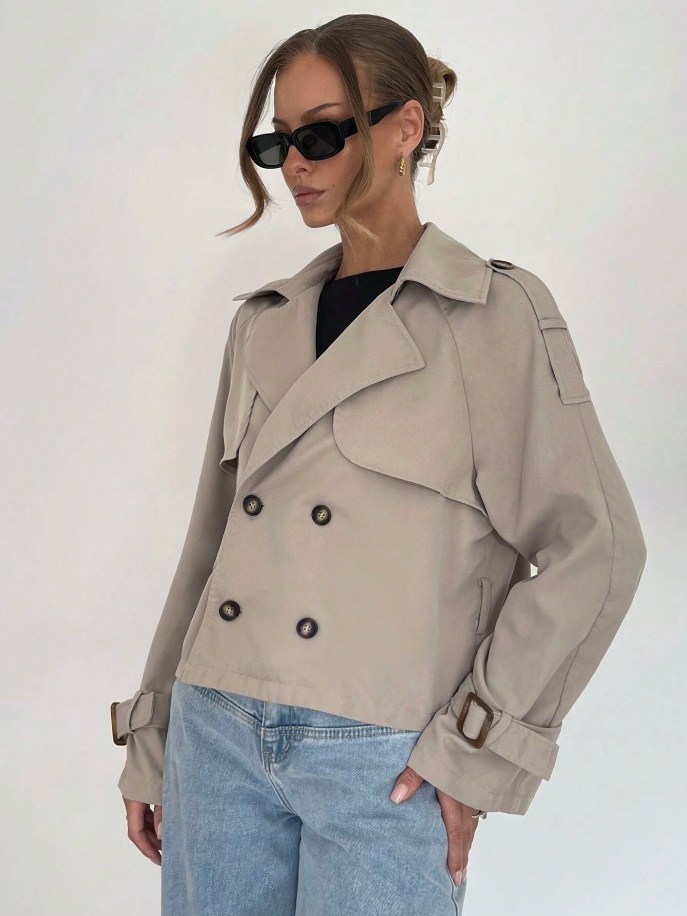 SEAME - Victoria Trench Coat Beige M